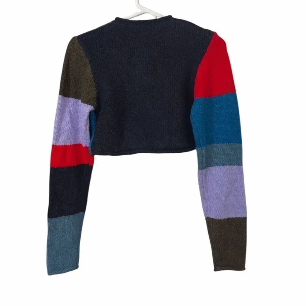 Fashion nova Kids Girls Color-block Cropped Cardigan(Size 14/16) - Picture 3 of 6